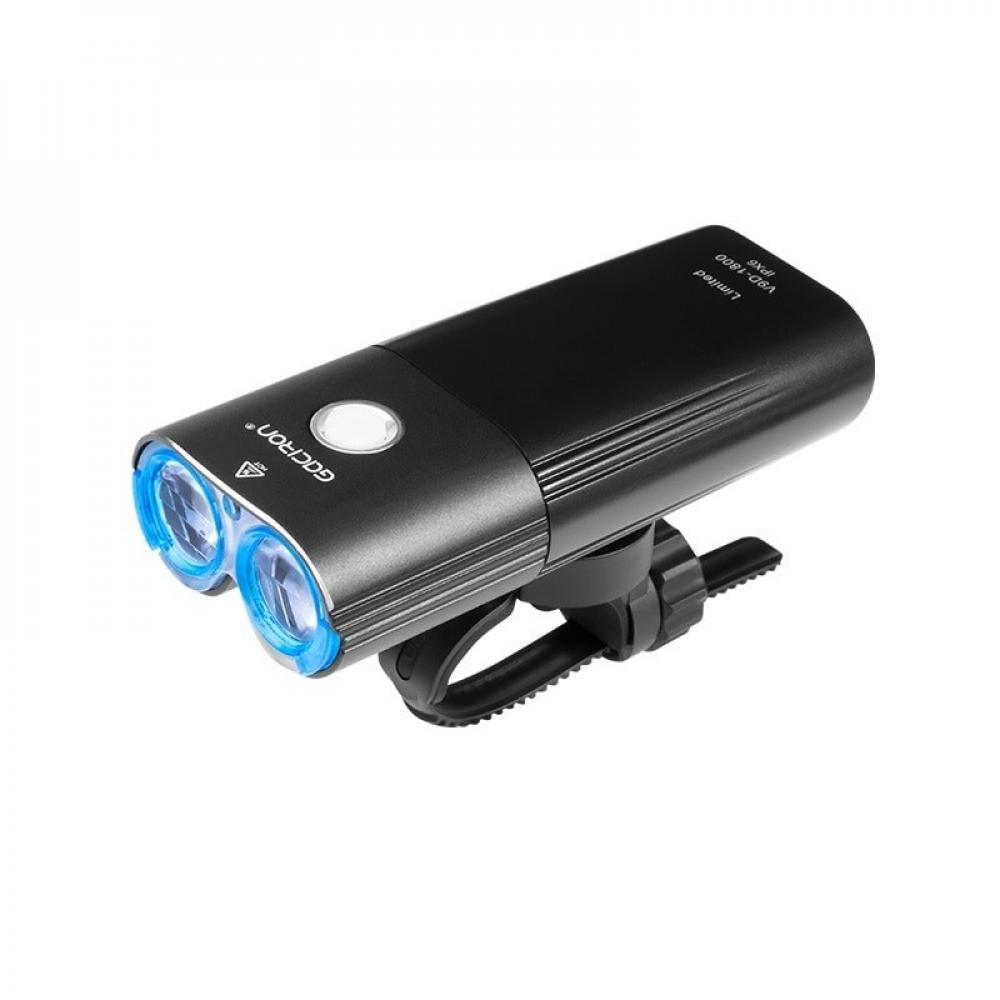 Фара 07-300134 2xCREE 1800LM шесть режимов, влагоустойчивый, USB-C 6700mAH (V9DP-1800) инд. уп. GACI 07-300134