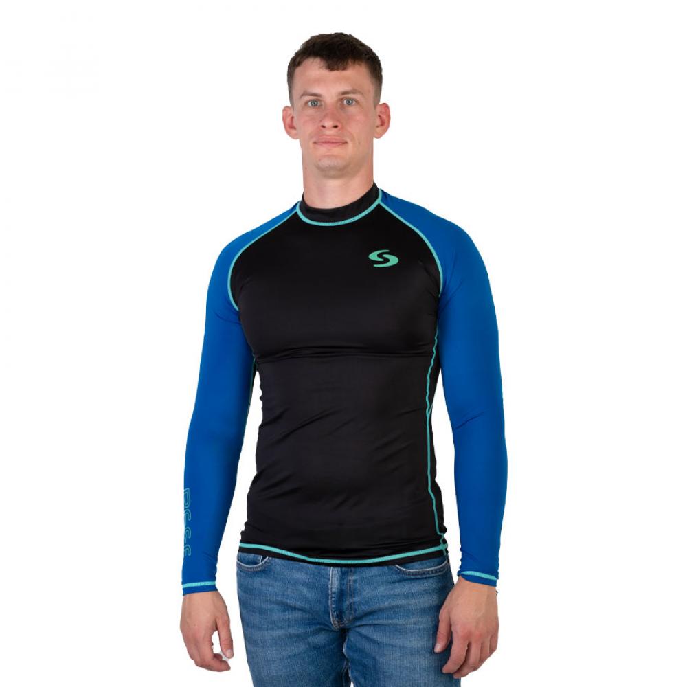 Гидрофутболка лайкр. Scorpena REEF чёрно-синяя, L S02624 24-1200000006