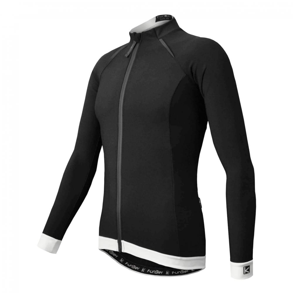 Велоджерси с рукавом 12-684 Bernalda J-658LW Black/Blue Men Water Repel Thermal LS Jersey уровень PR 12-684