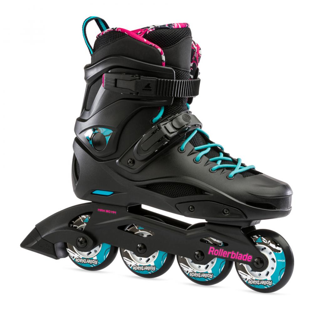 коньки роликовые 230 Rollerblade 21 ж RB CRUISER W black/aqua 62-21-178014