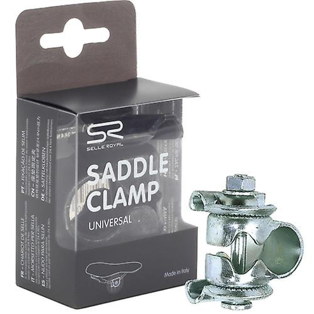 Седл./замок 02-300418 замок Clamp для штырей б/замка сталь 3-х составной серебристый SELLE ROYAL 02-300418