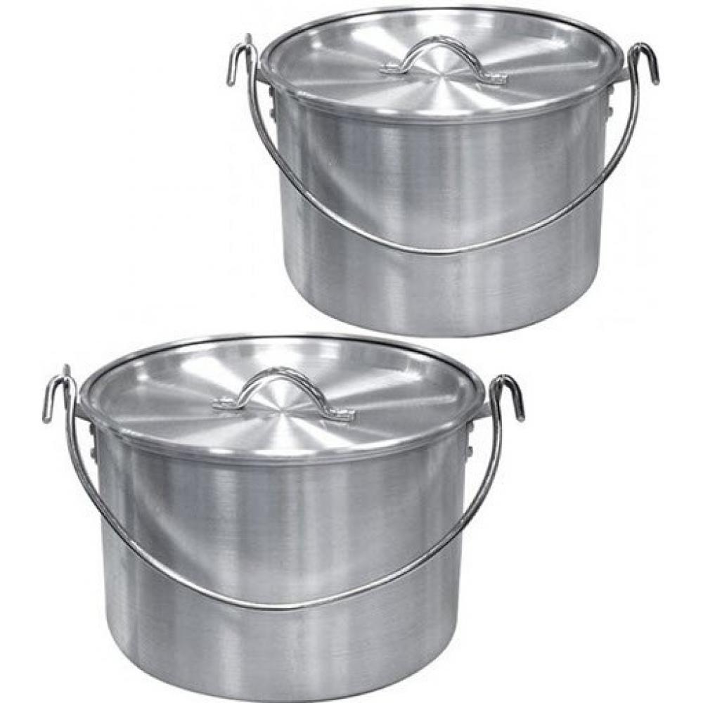 Tramp набор котлов алюминиевых с крышкой 4,8л+9л (4,8л+9л) TRC-085
