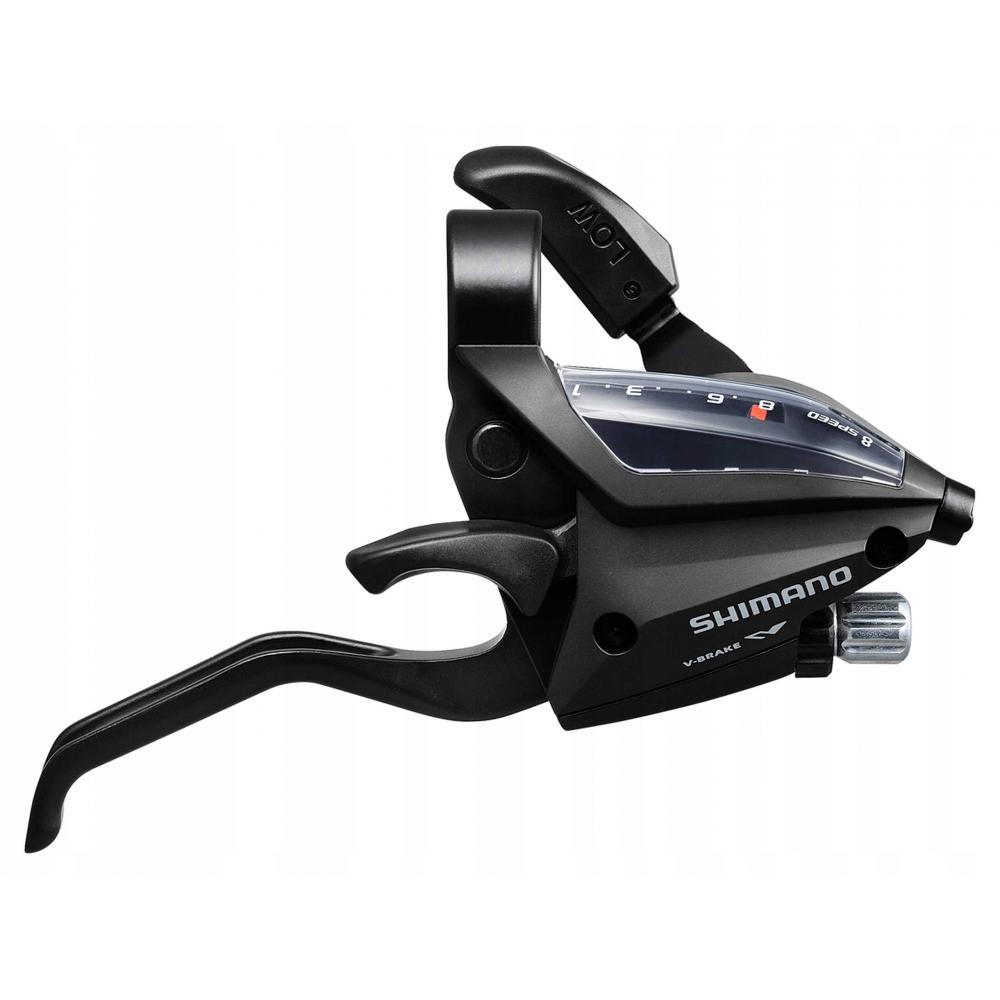Перекл-ль TOURNEY ASTEF5004RC8ALC 2-8018 шифтер+торм. ручка, 8ск. прав, трос, черный SHIMANO 2-8018