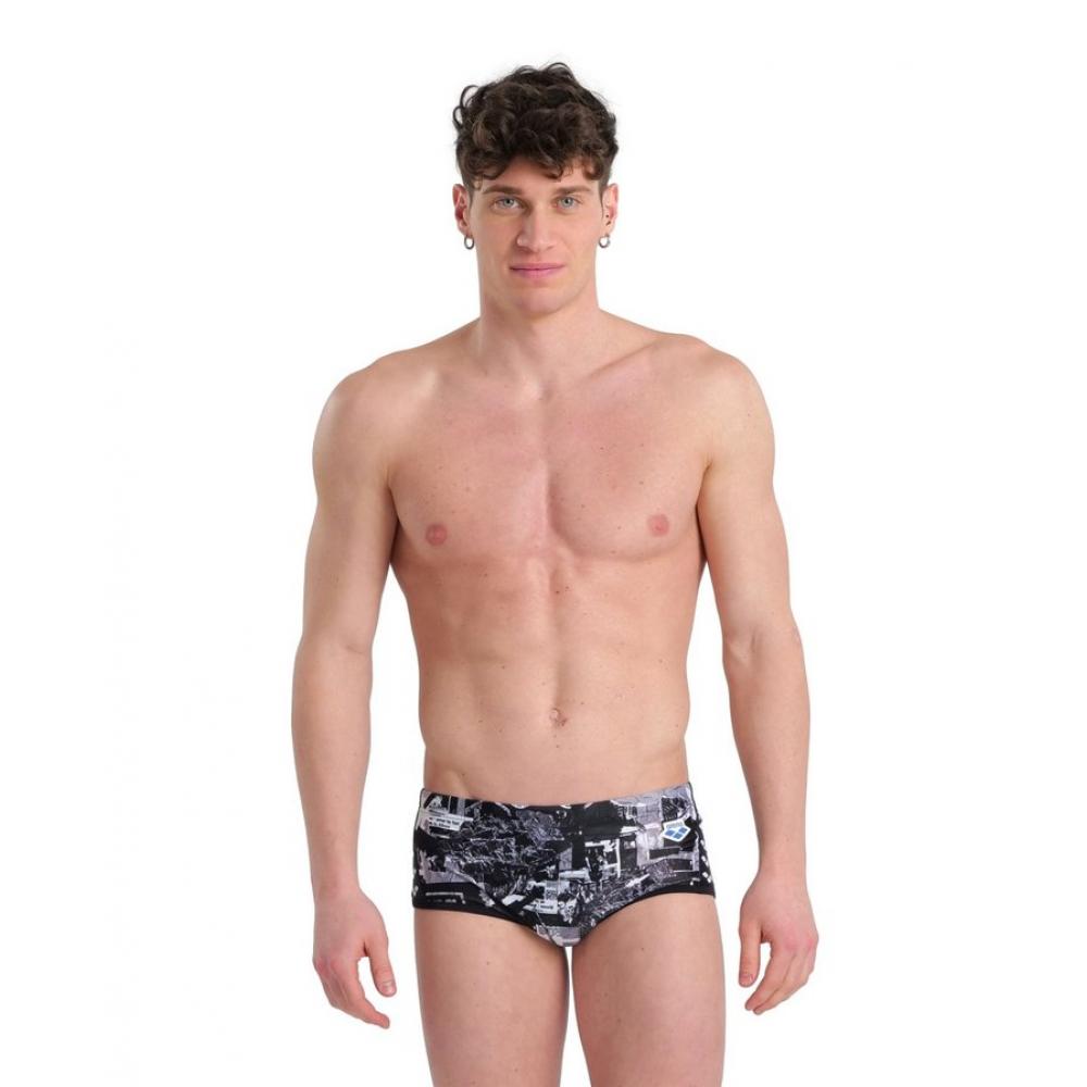 Плавки м ARENA ICONS SWIM LOW WAIST SHORT ALLOVER black-multi 005051 550 105 Arena 22 23 23-020000072