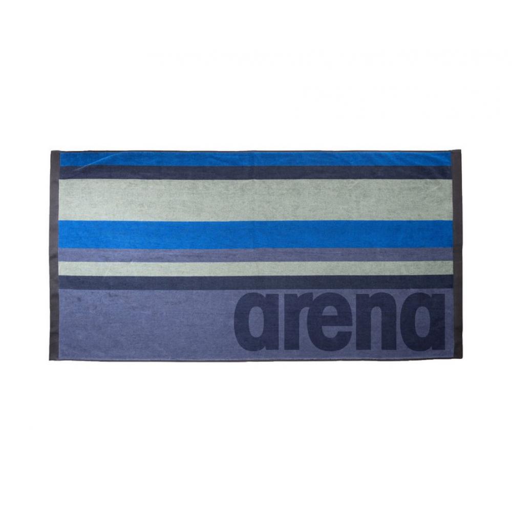 Полотенце BEACH TOWEL MULTISTRIPES grey_blue 006277 200 90x170 Arena 23 24-080000090