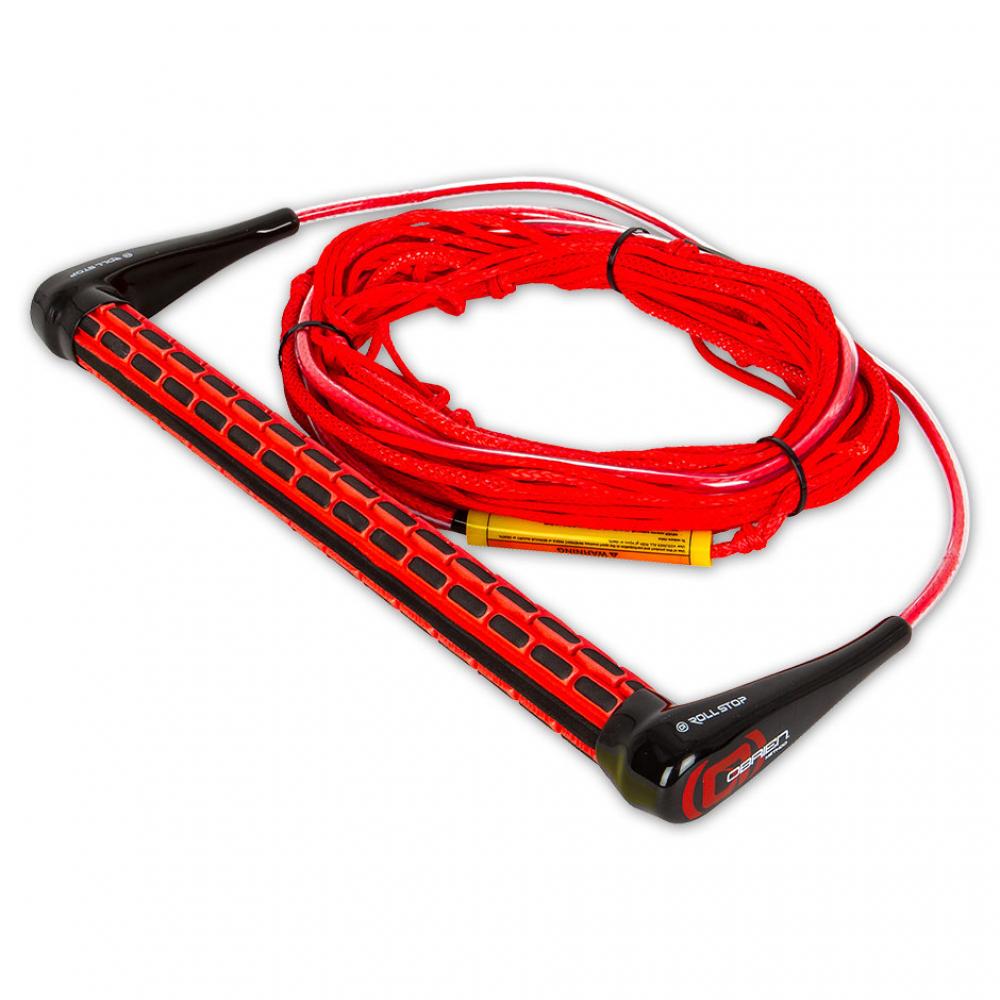 Фал с рукояткой для вейкбординга O'Brien HANDLE METHOD W/ SPECTRA BLK/RED S23 23-040000197