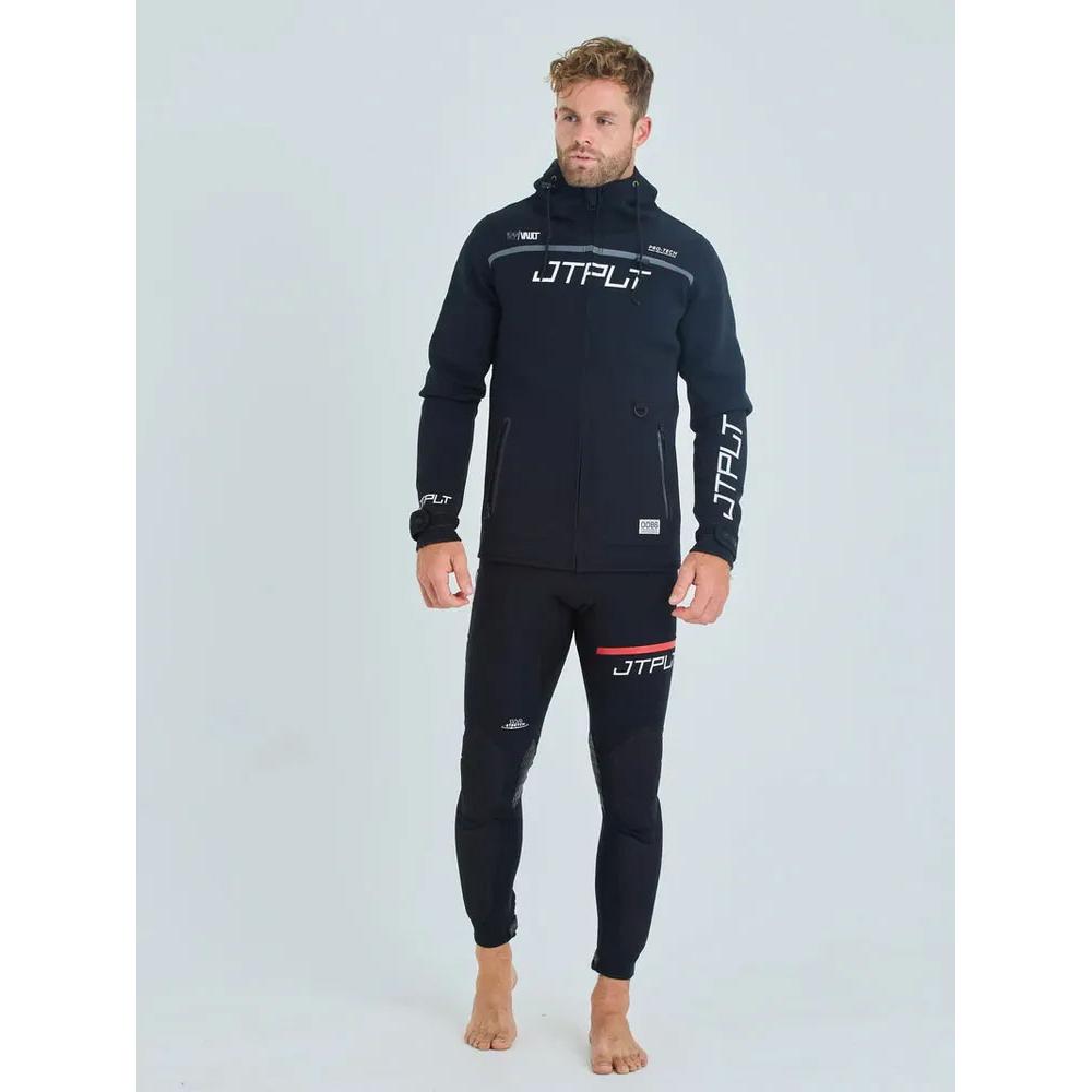 Гидрокуртка мужская с капюшоном Jetpilot RX VAULT TOUR COAT BLACK/WHITE (2500807, 3XL) 25-0700000070