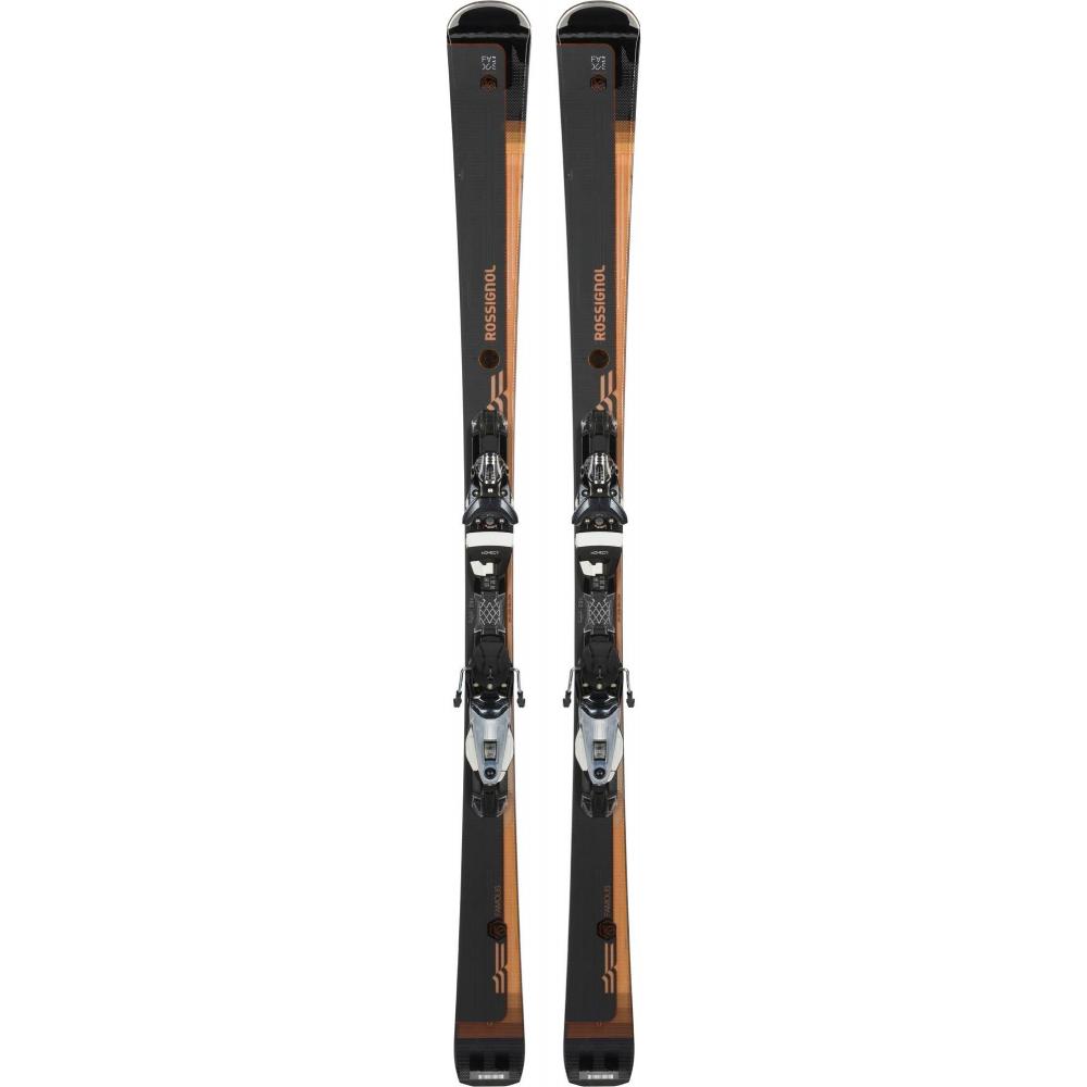 Комп г/лыж женский ROSSIGNOL FAMOUS 10 K/NX 12 K DUAL BK/SP (RAHBZ01+FCHC031) (156 ) 403-19RRH01BZ-156