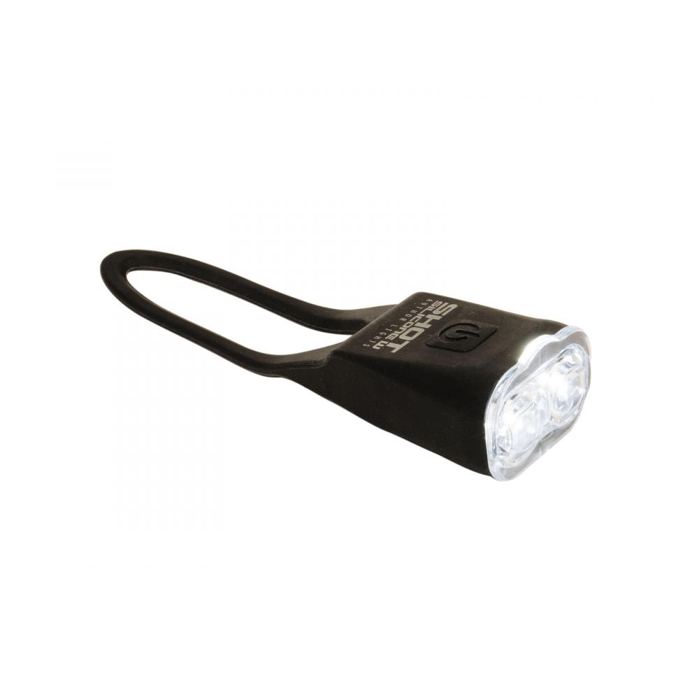 Фонарь 8-12009128 "брелок" передний 2д/2 ф. SILICON W 13Lm черн. видим. до 600м (20) с батар. AUTHOR 8-12009128