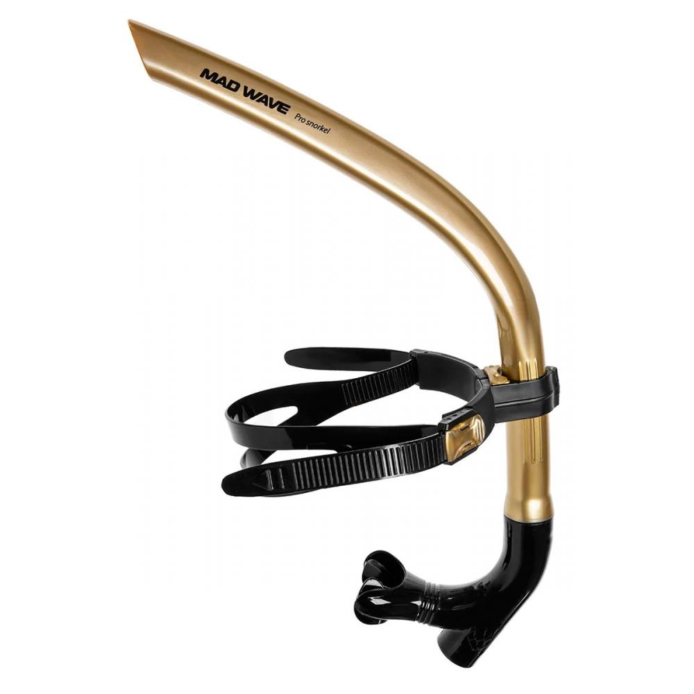 Дыхательный тренажер PRO SNORKEL, One size, Gold M0773 01 0 18W Mad Wave 26-0500000019