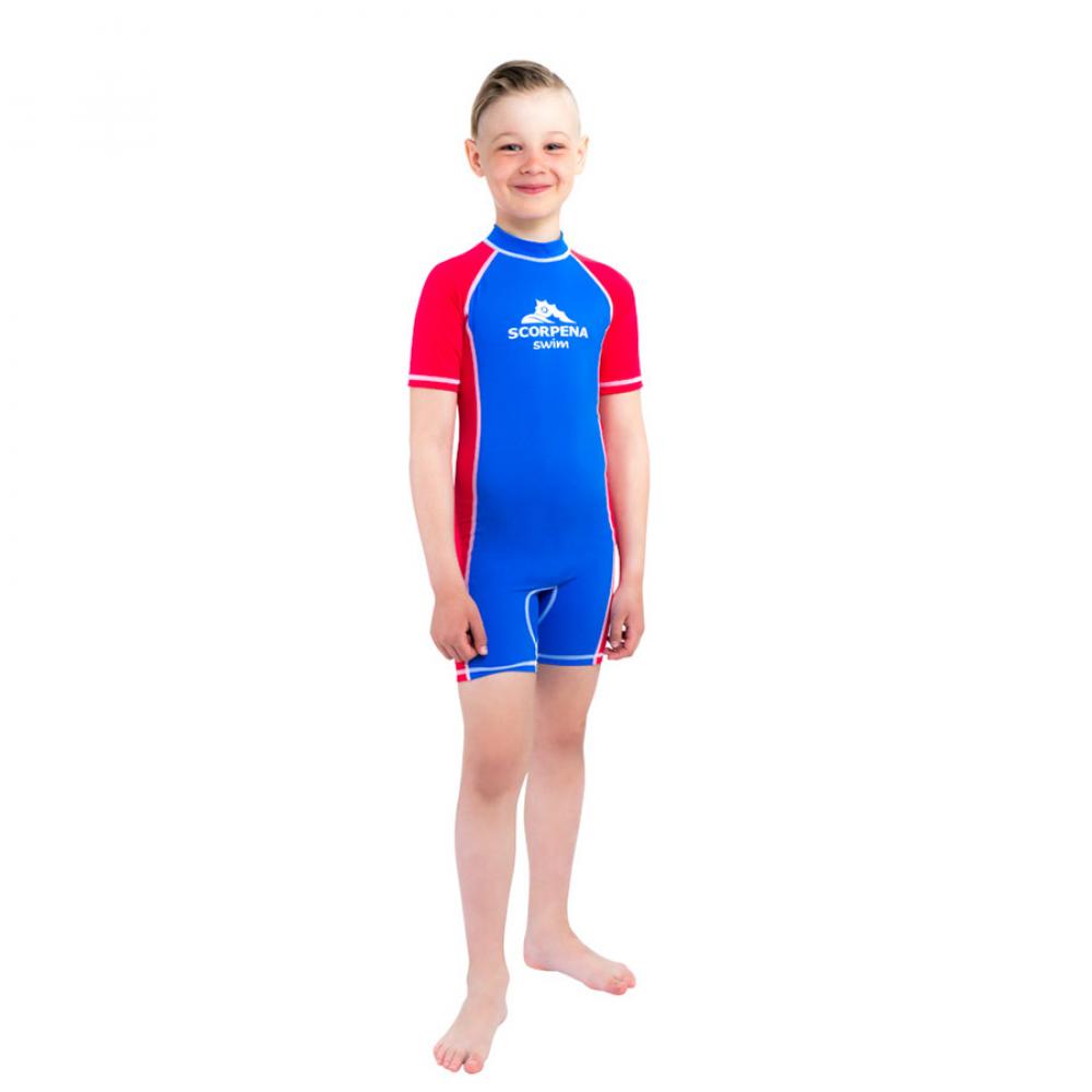 Гидрокомбинезон лайкр. Scorpena Swim детск, голубой 7-9 лет SCO40016003 22-020000014