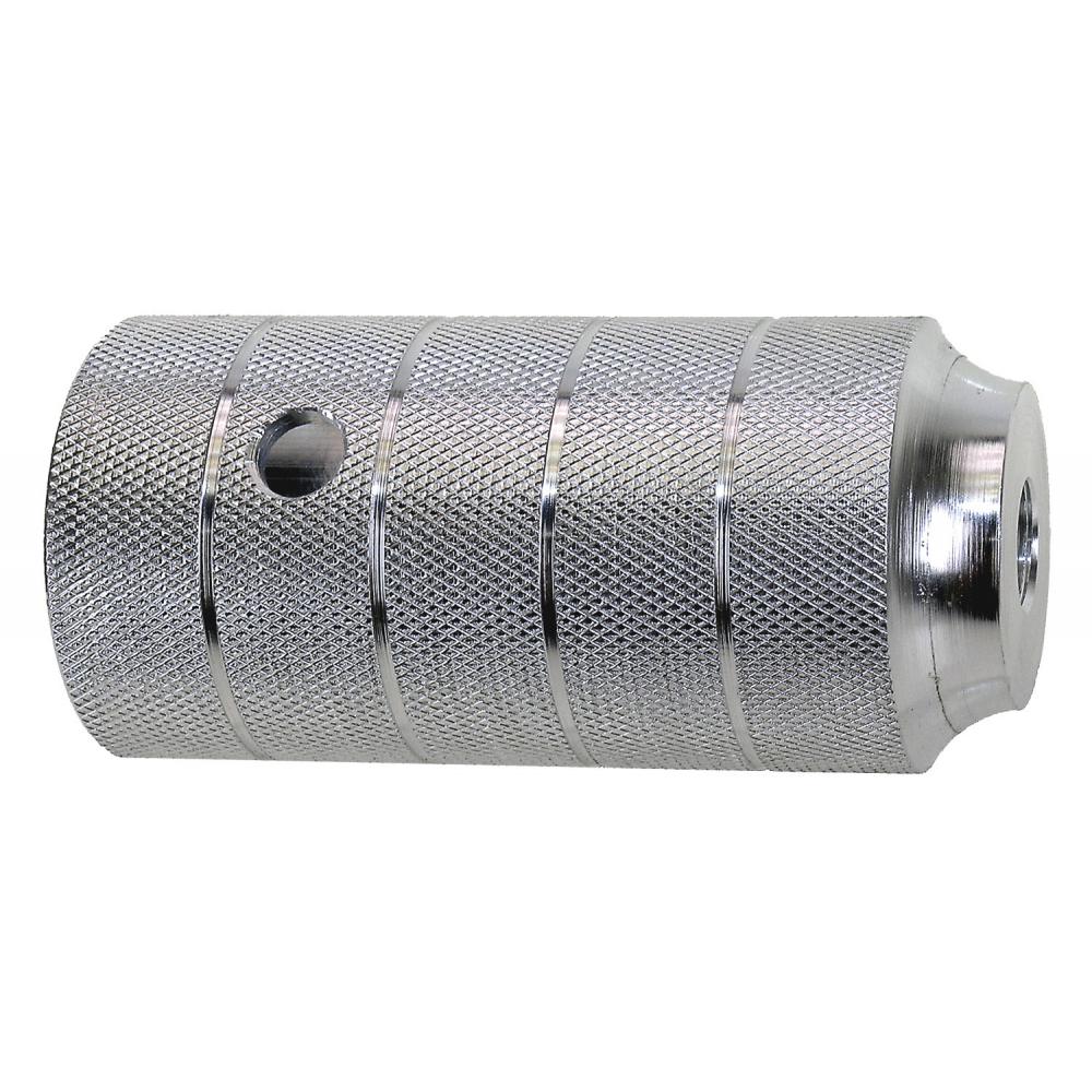 Пеги 5-329989 на ось BMX 50х110 алюминий резьба 3/8"х26TPI серебр. 5-329989