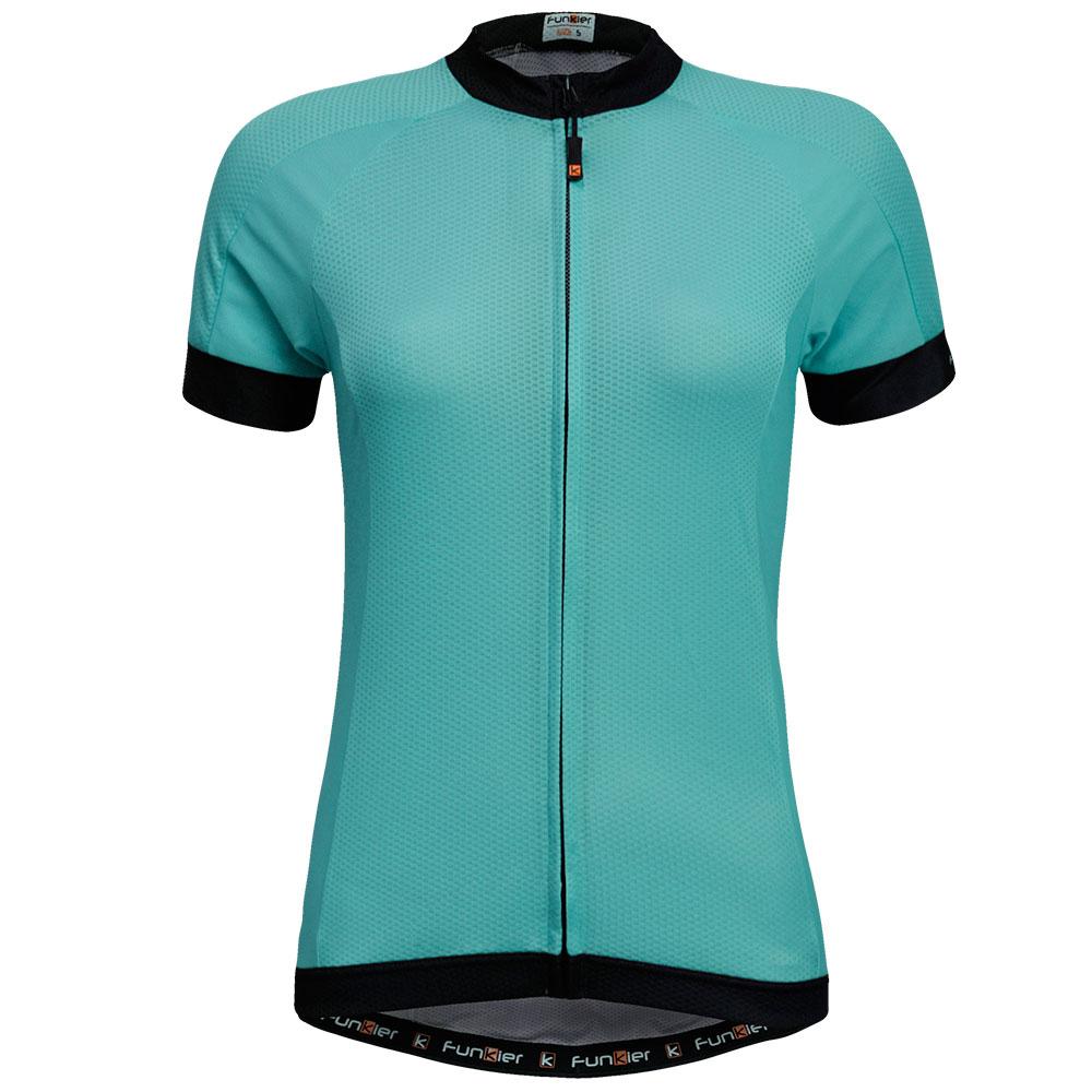 Велофутболка 13-895 женская PARMA JW-930 Mint Women Active Short Jersey, с длинной молнией, с водоне 13-895