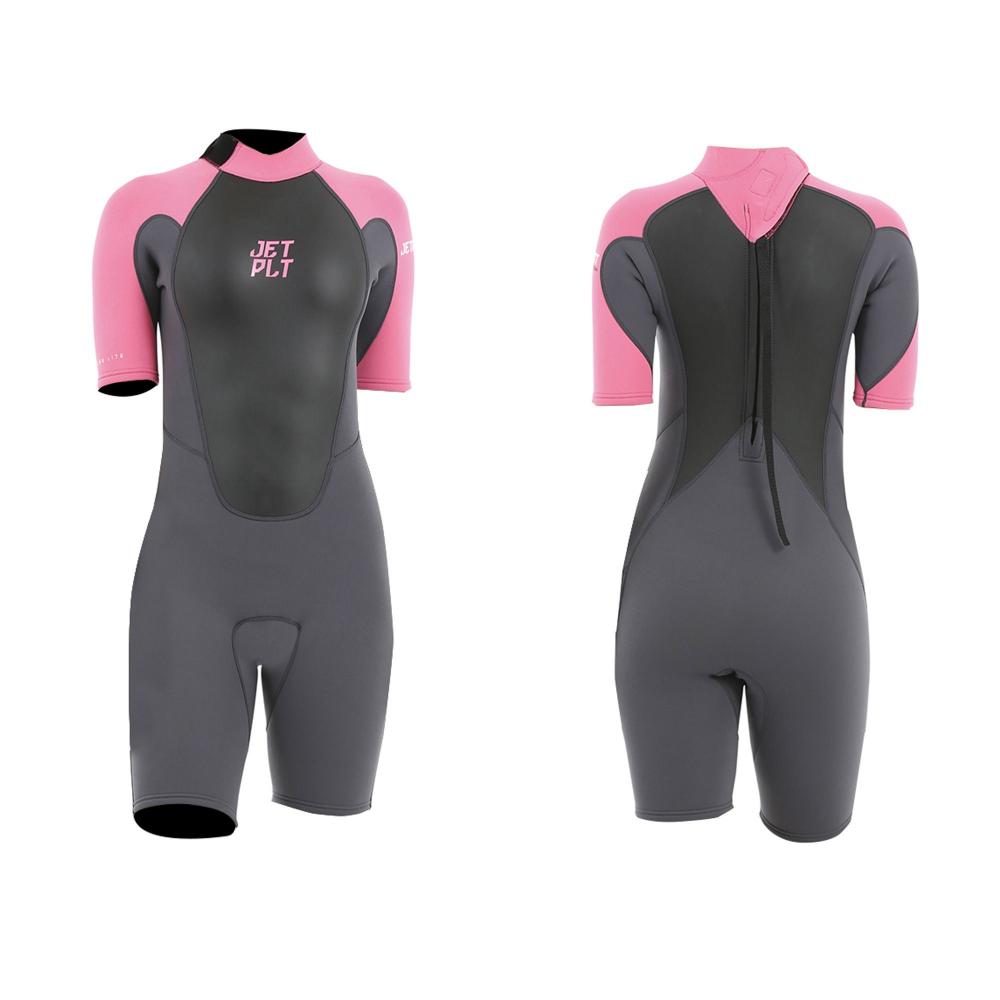 Гидрокостюм детский короткийl Jetpilot Flight Youth S/S 2mm Springsuit Pink 12 years S21 21-080000078