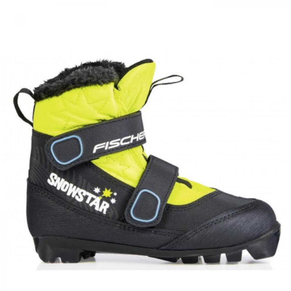 Ботинки беговые FISCHER SNOWSTAR BLACK YELLOW (S41021::::25) 407-23S41021-25