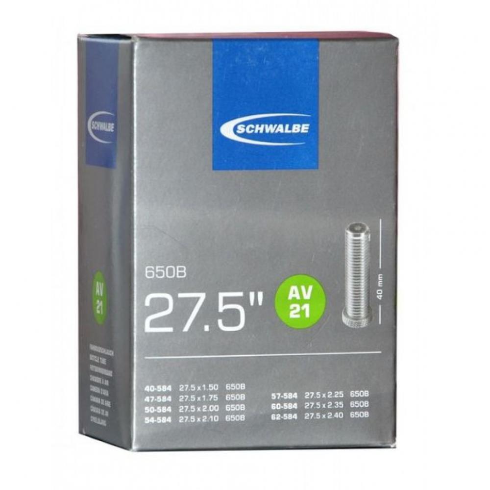 Камера. 27,5" авто 05-10400050 AV21 27.5х1.50-2.40 (40/62-584) IB AGV 40mm. SCHWALBE 05-10400050