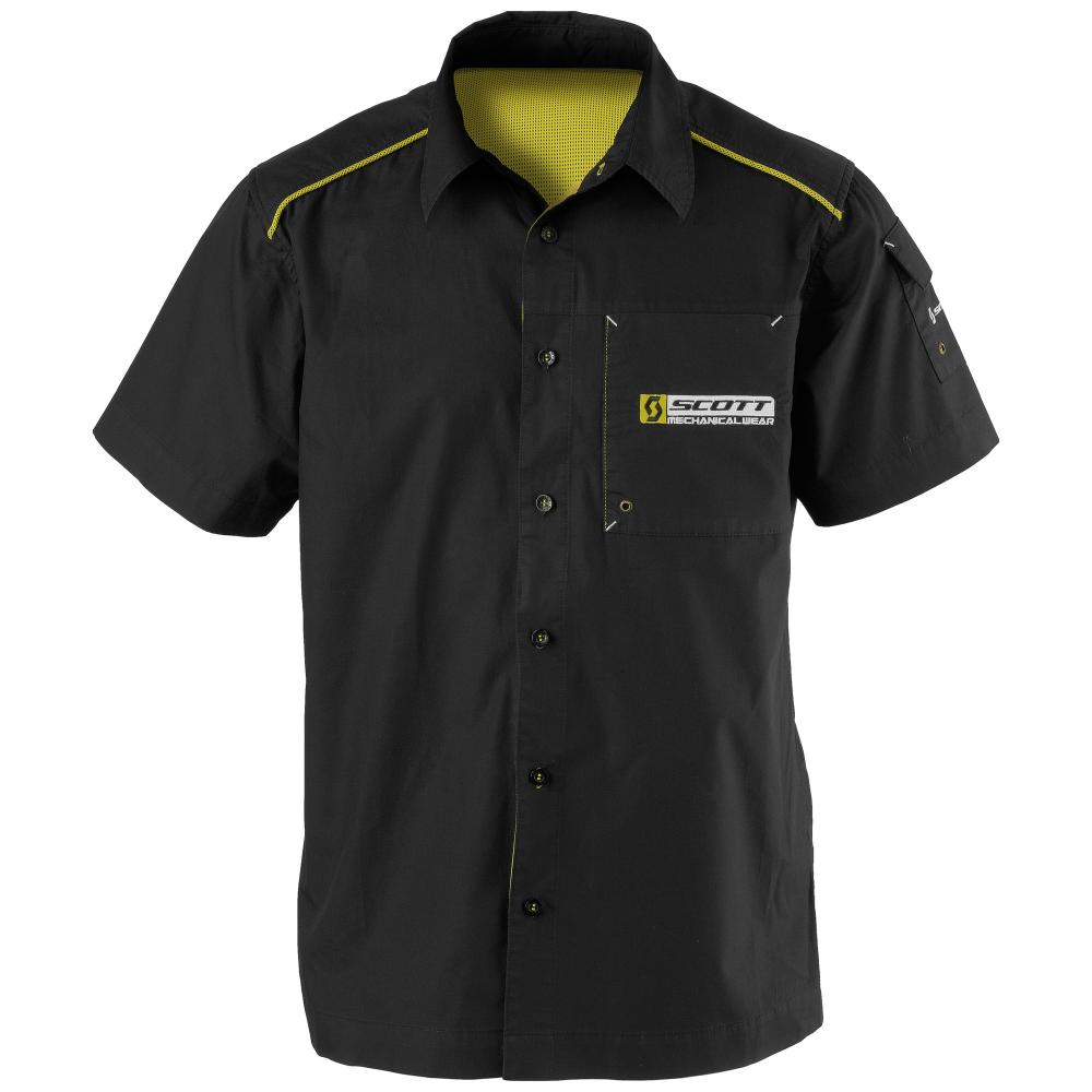 Рубашка SCOTT MECH кнопки к/рук black (S) 30-213360-S