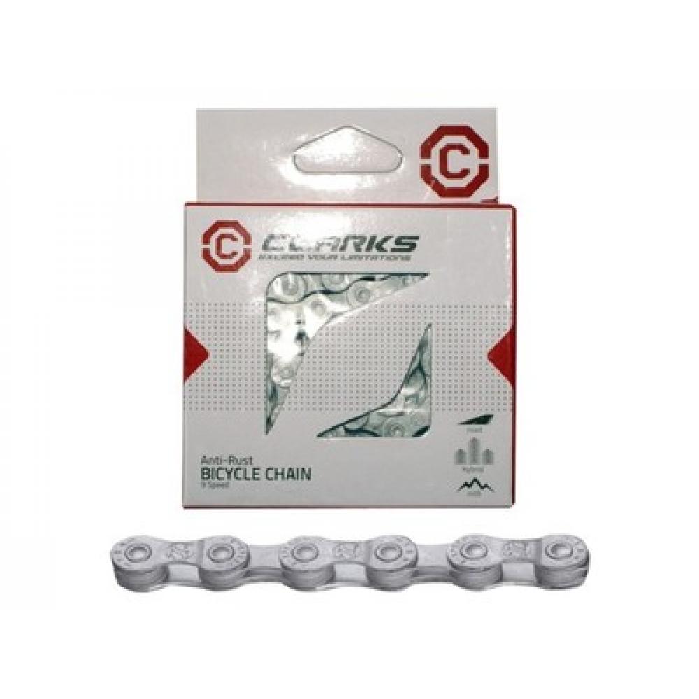 Цепь .CL8RB 3-132 1/2"x3/32" антиржав. 116 зв. хромир. покрыт. с замком в коробке 8скор. CLARKS 3-132