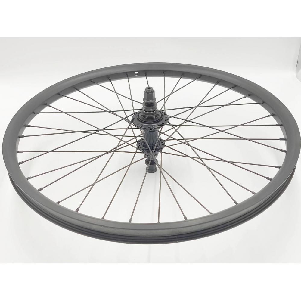 Колесо заднее 24", втулка ABC 9t sealed rhd black, обод TSB Streeter двойной черный 23072030