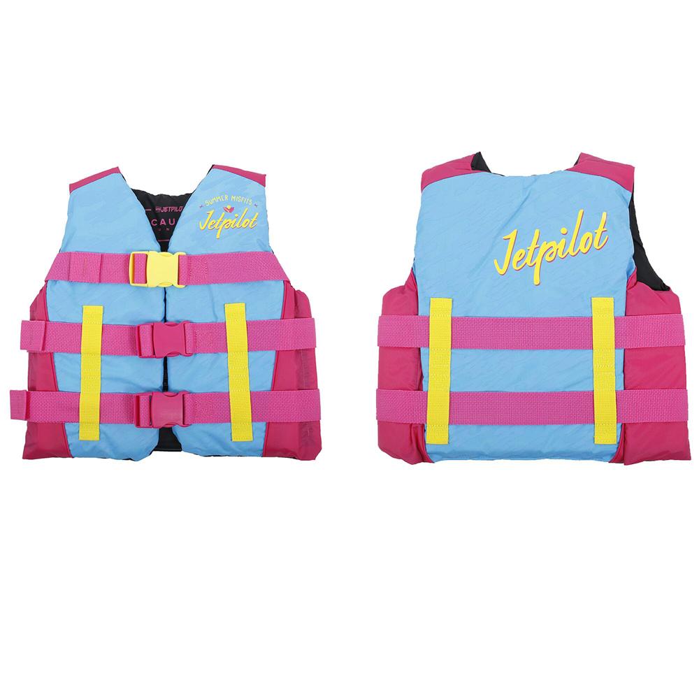 Спасательный жилет нейлон детский 12-14 Jetpilot Cause Kids ISO 50N Nylon Vest wms. Blue/Pink S19 19-050000167