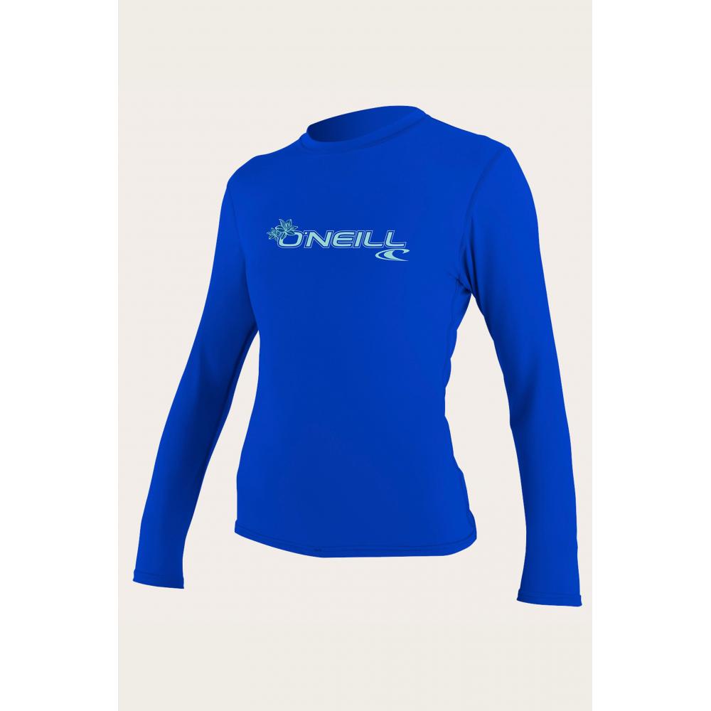 Гидромайка женская длинный рукав O'Neill WMS BASIC SKINS L/S SUN SHIRT SEAGLASS S19 L 19-060000077