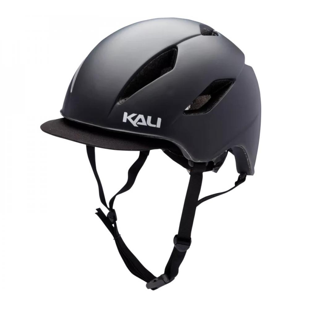 Шлем 02-416117 URBAN/CITY DANU Sld Mat Blk, магнитн. застежка 10отв. 58-61см 286гр, черный мат. KALI 02-416117