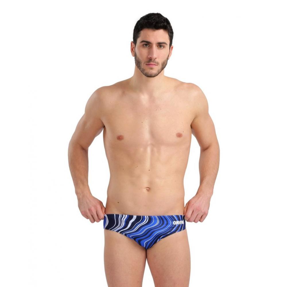 Плавки м SWIM BRIEFS MARBLED navy-navy multi 005554 770 90 Arena 23 23-090000319