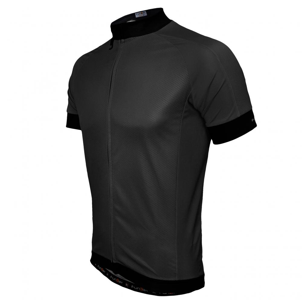 Велофутболка 12-820 PARMA J-930 Black Men Active Jersey с длинной молнией, с водонепрон. карман, чер 12-820