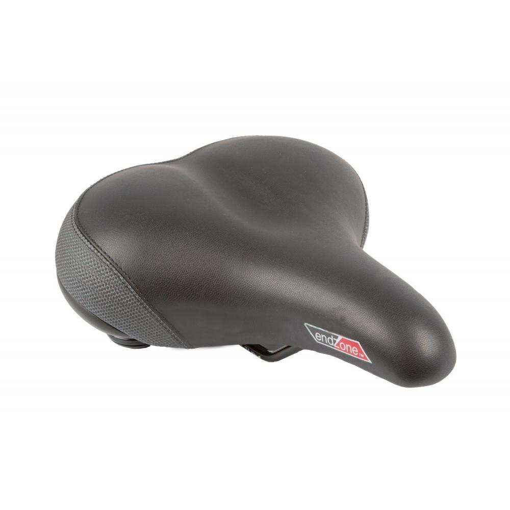 Седло 6-146256 комфорт 261х216мм VL-6256 эластомер. черное END ZONE VELO 6-146256