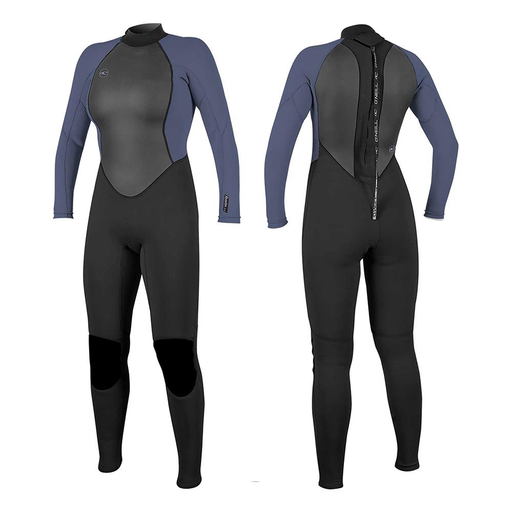 Гидрокостюм женский длинный O'Neill WMS REACTOR-2 3/2 BACK ZIP FULL BLACK/MIST 14 S21 21-100000306