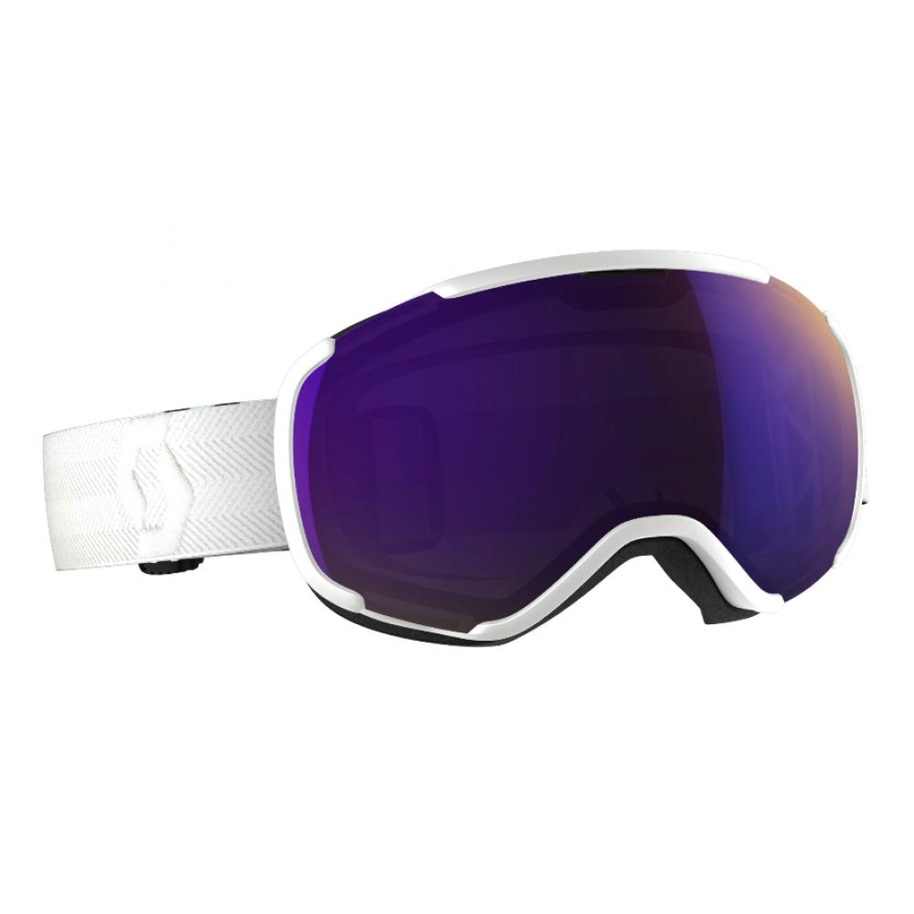 Горнолыжная маска Scott Faze II white, фильтр amplifier purple chrome 65-260570-0002316