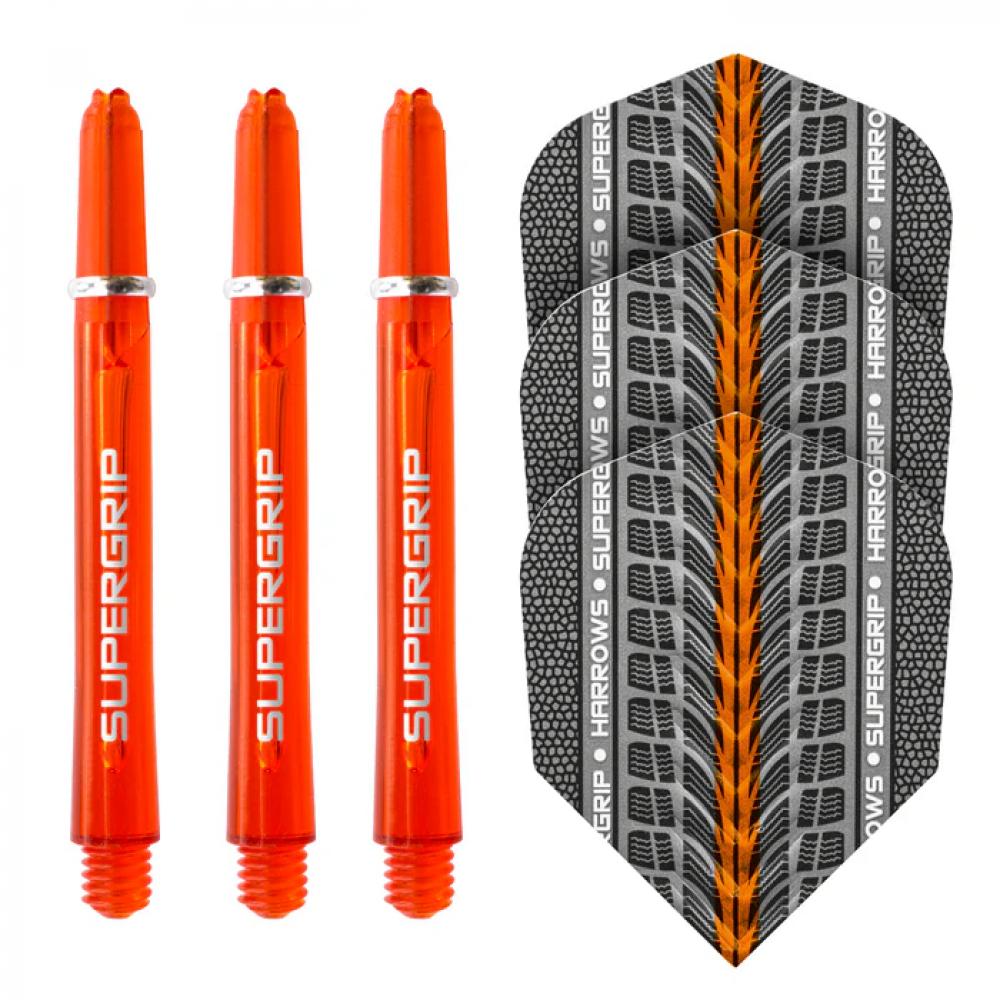 Набор для дартса HARROWS SUPERGRIP twin pack orange (оперение, хвостовик) EA108 EA108