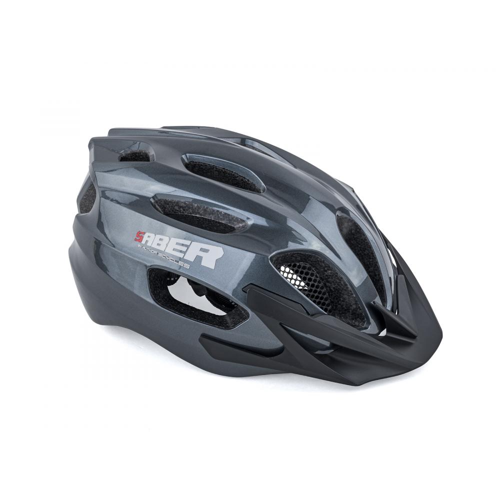 Шлем 8-9001710 Saber X1 Inmold (grey) 24отв. DialFit system, In-Shell technology 285гр серый 53-59cm 8-9001710
