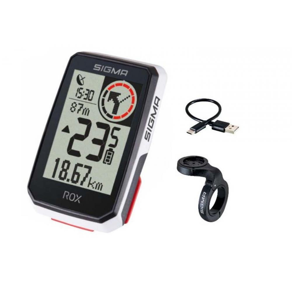Велокомп. 4-001053 ROX 2.0 (White) Top-Mount крепеж на руль, 14 функций, GPS, BLUETOOTH (Android, IO 4-001053