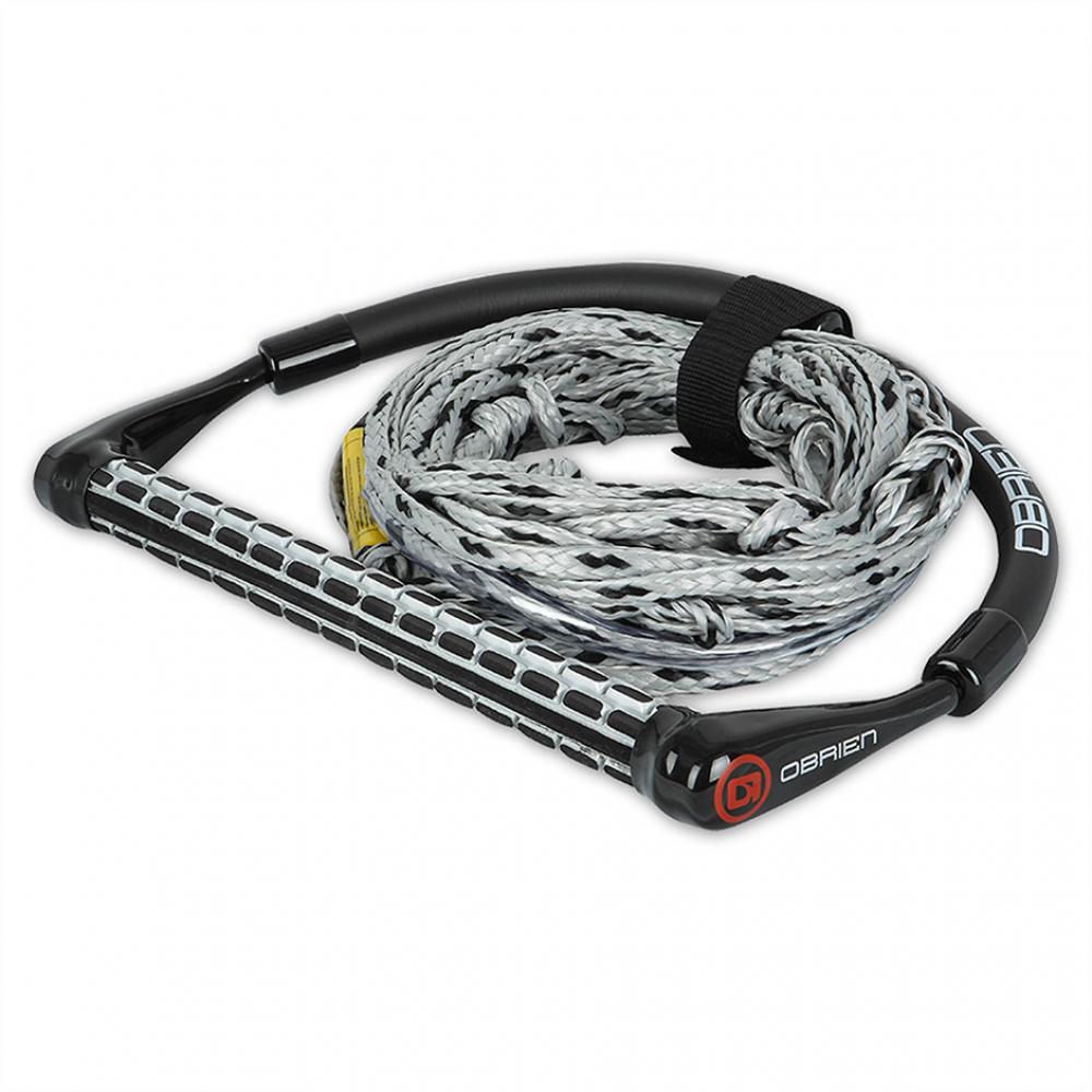 Фал с рукояткой для вейкбординга O'Brien ROPE WAKE COMBO 4 SECTION POLY-E BLACK S23 23-040000198