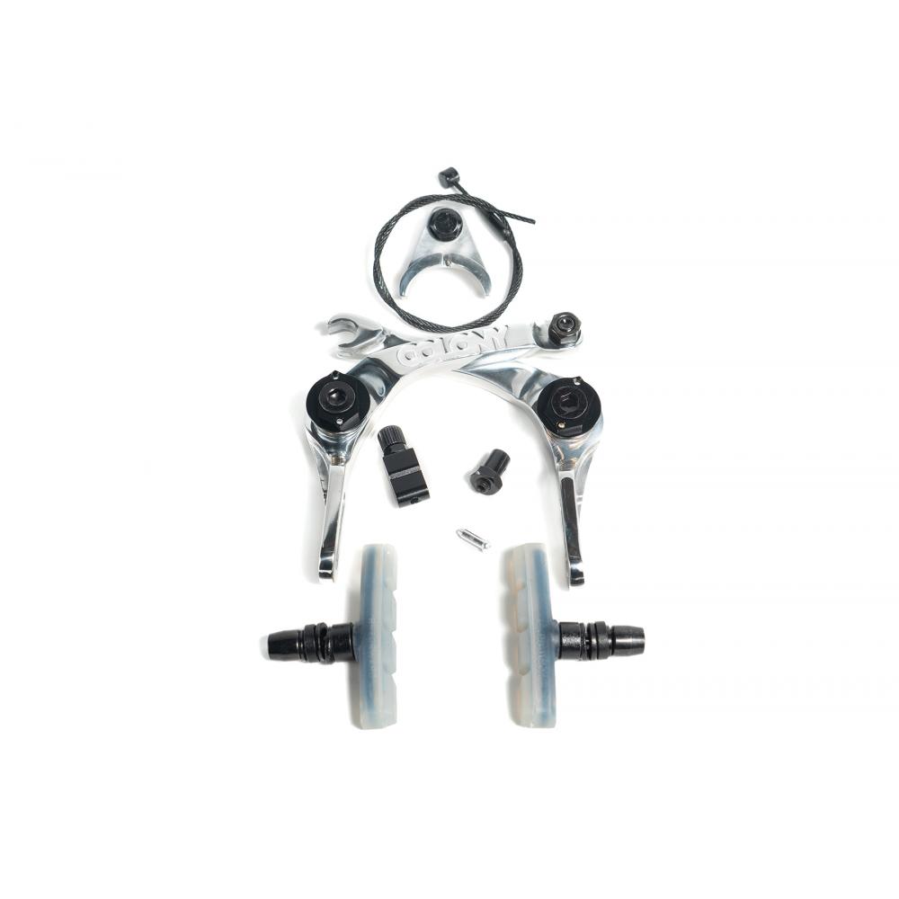 Тормоза 03-002516 Brethren Brake Set - Forged & CNC Alloy with clear pads ФРЕЗЕРОВАННЫЙ АЛЮМИНИЙ I38 03-002516