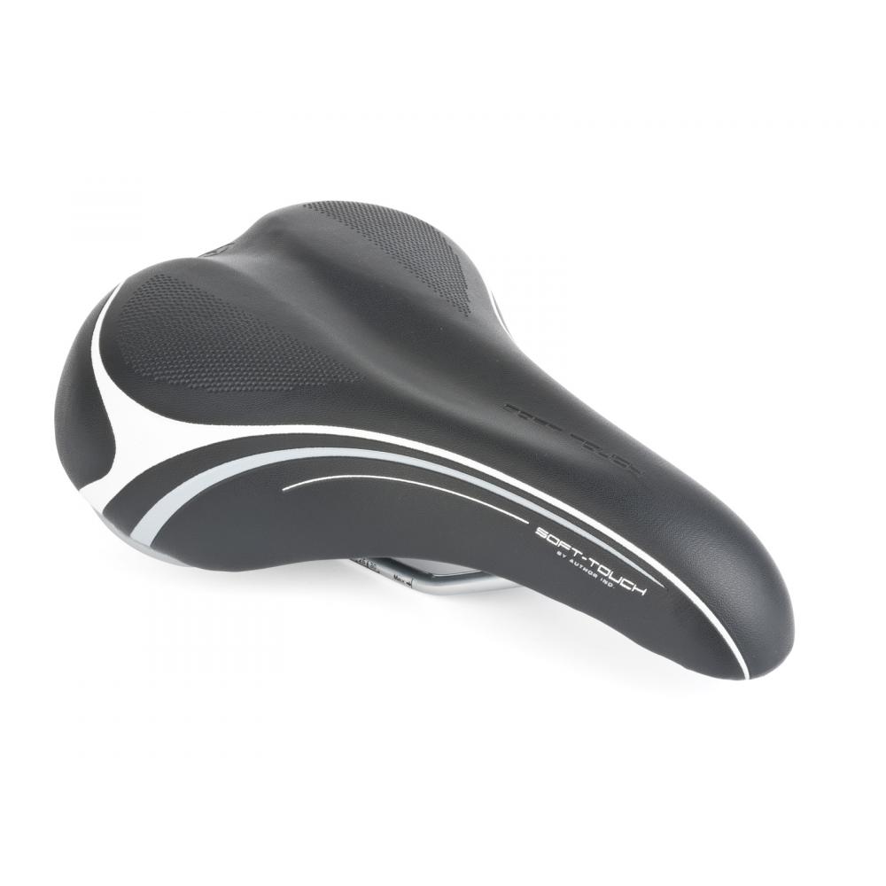Седло 8-31048005 комфорт. SOFT TOUCH 255х180мм гелевое (20) черное AUTHOR 8-31048005