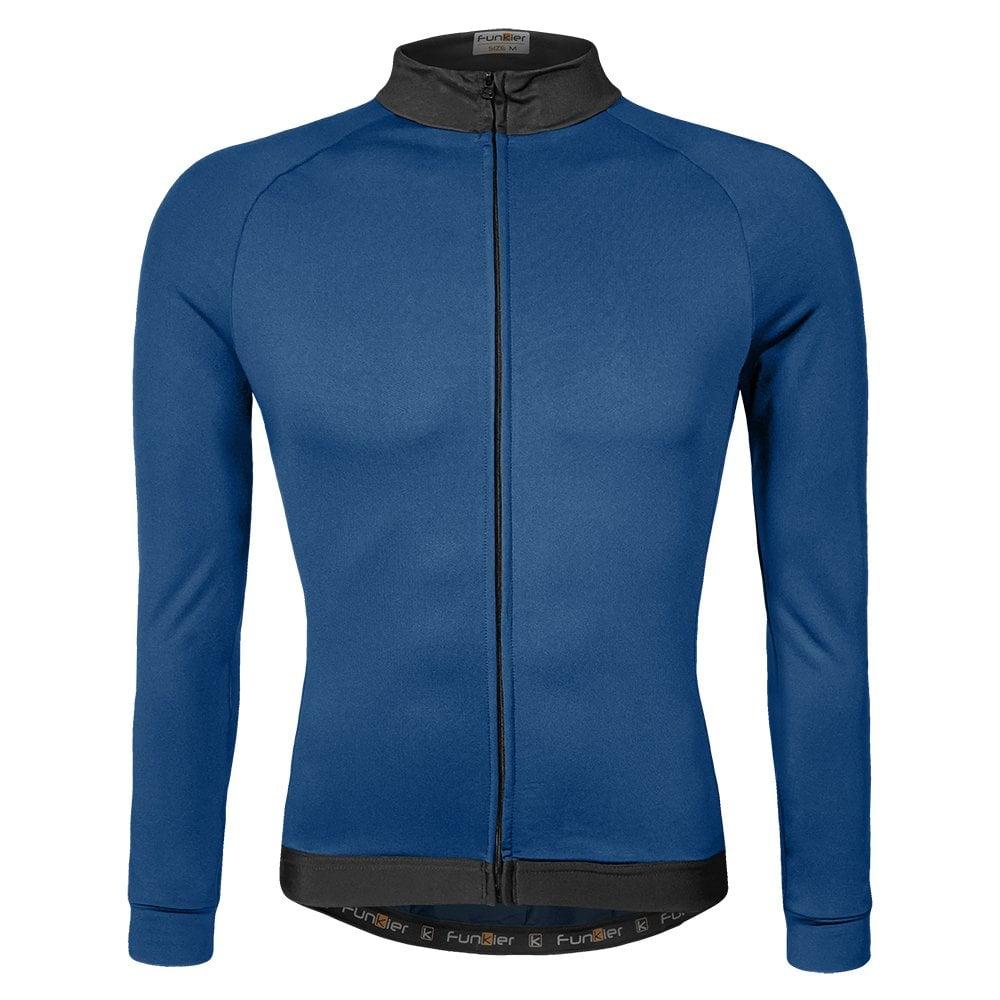 Велоджерси с рукавом 12-181 Parma-LW  J-930-LW Blue Men Active LS Thermal Microfleece Warm Breathabl 12-181