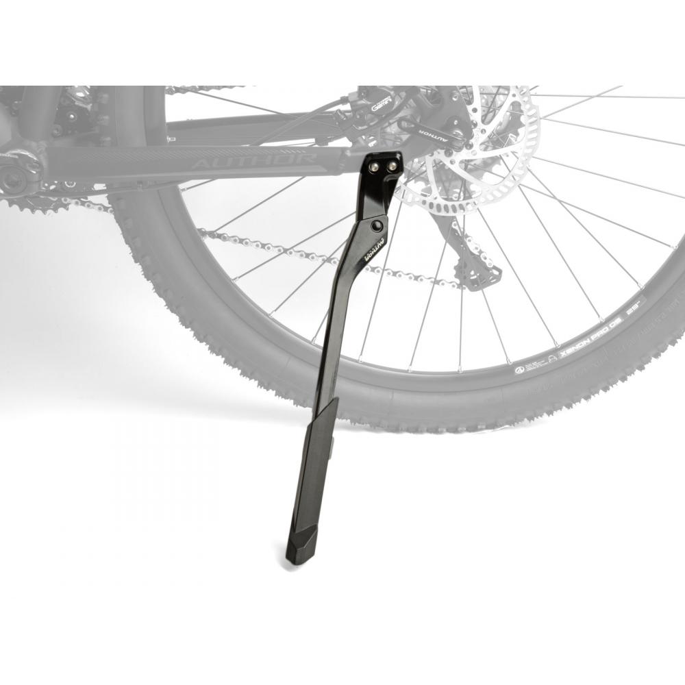 Подножка 8-16505205 алюминиевая AKS-670 R18 24-29" E-BIKE для ЭЛЕКТРО-ВЕЛ. одноперьевая крепл к зад. 8-16505205