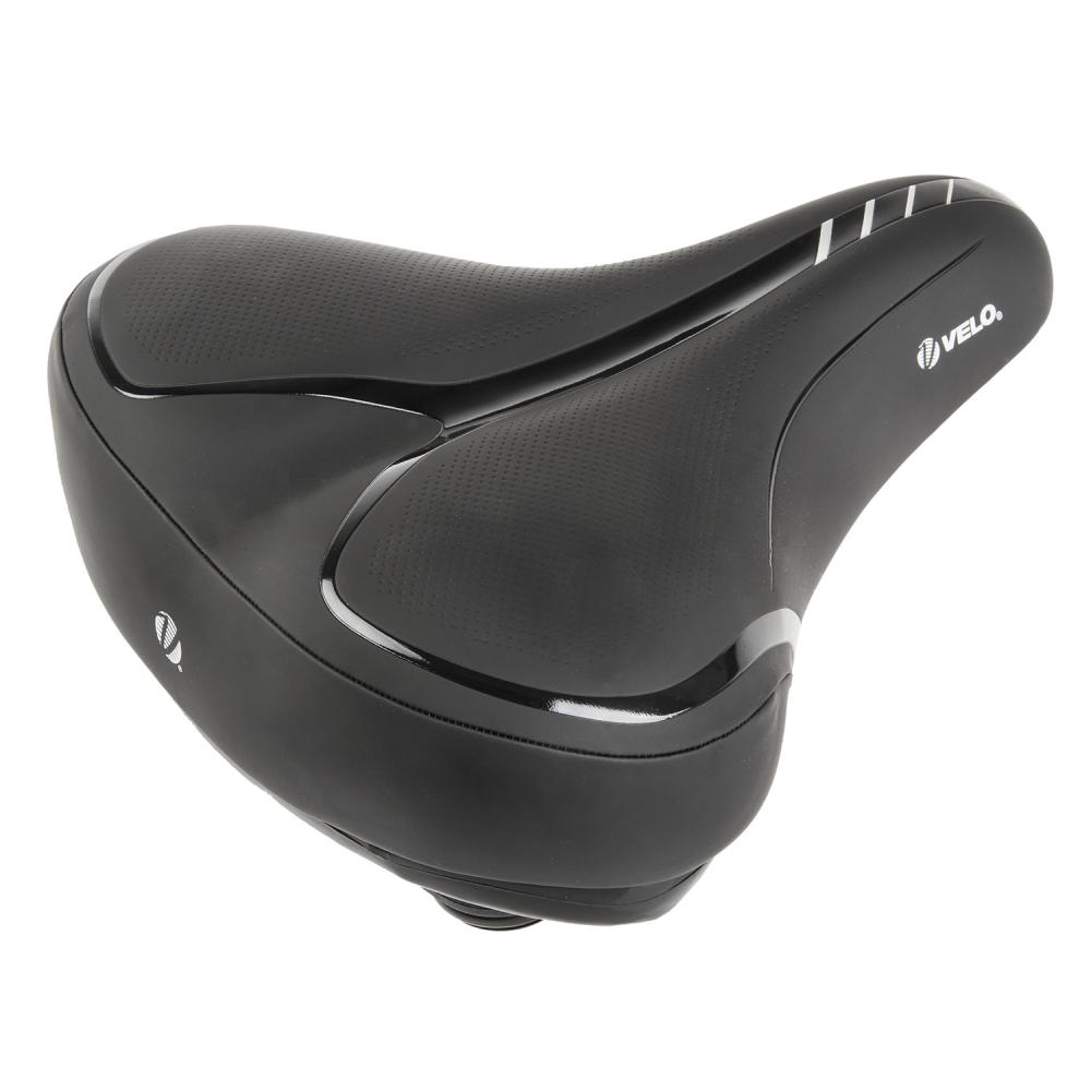 Седло 5-250535 Velo-Fit Townie city XXL комфортное 267х238мм, 765гр, черное VELO 5-250535