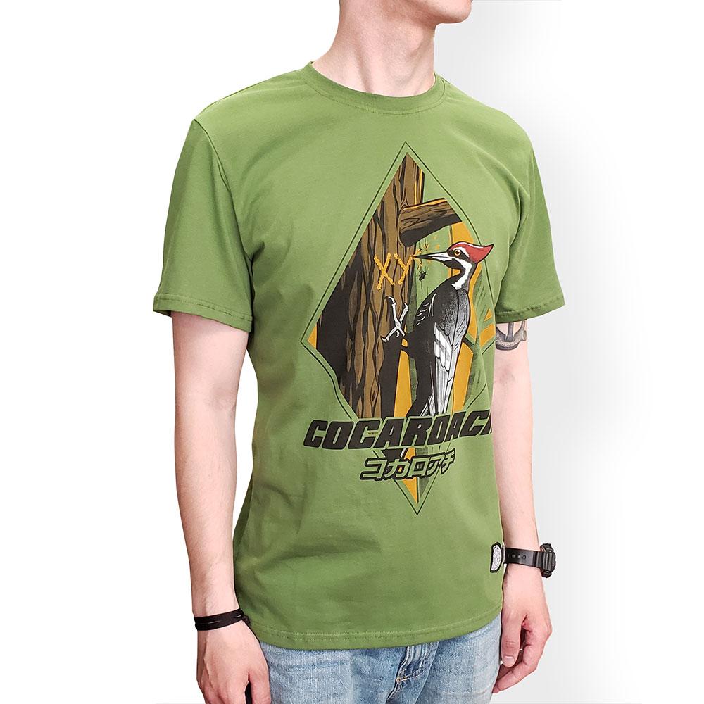 Футболка WOODPECKER, хаки, размер M 5082-M