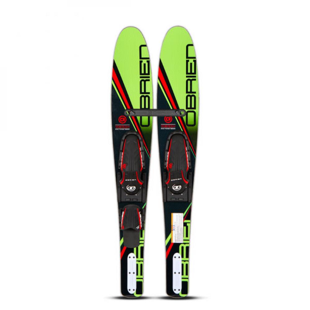 Лыжи парные прогулочные детские O'Brien VORTEX 54" GREEN W/ JR X7 S23 23-040000043