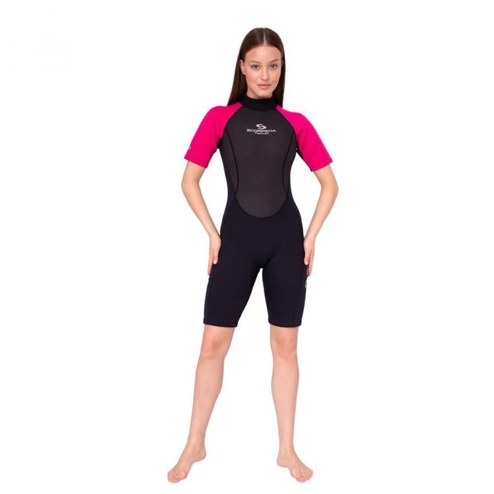 Гидрокостюм Scorpena Hawaii Shorty женск., XS, Розовый S02481 24-040000204