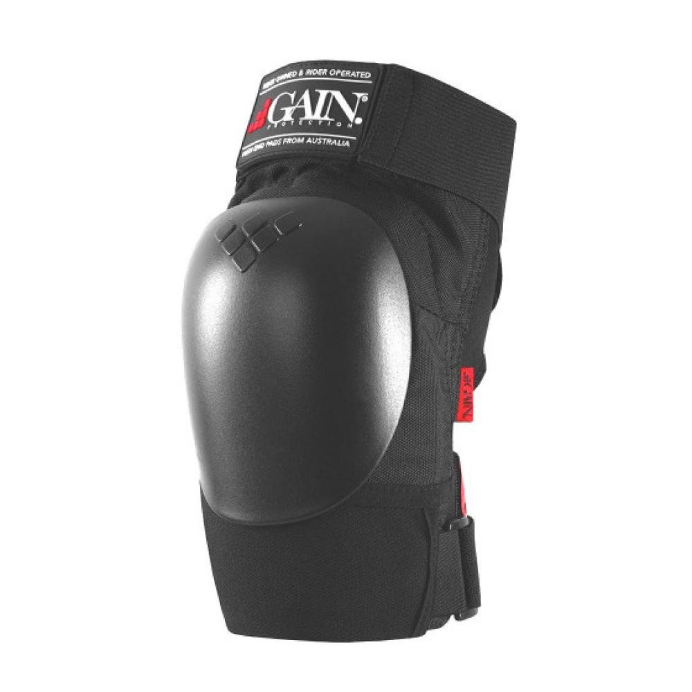 Защита 03-001239 на колени, THE SHIELD PRO hard shell knee pads, размер S 32-37см черн. GAIN 03-001239