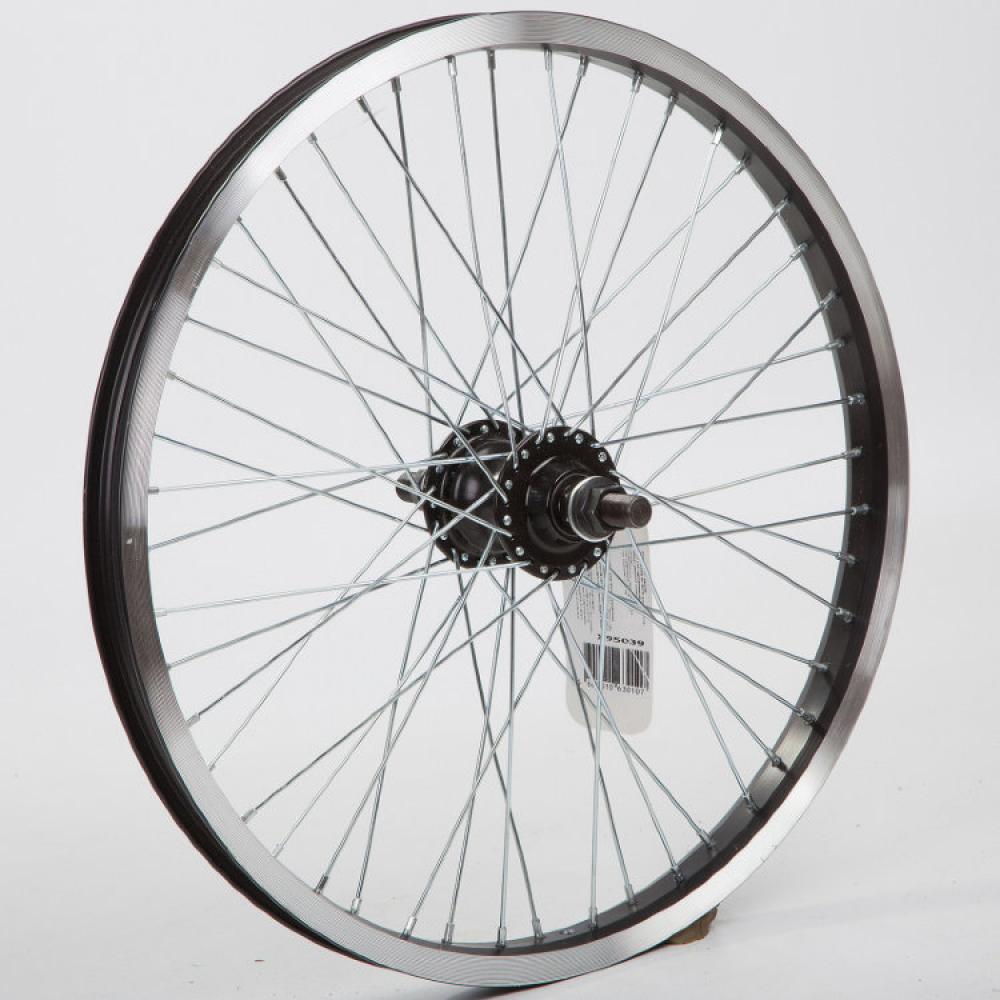 Колесо заднее 20" BMX, втулка ABC 9t sealed rhd black, обод TSB Streeter двойной черный 23072032