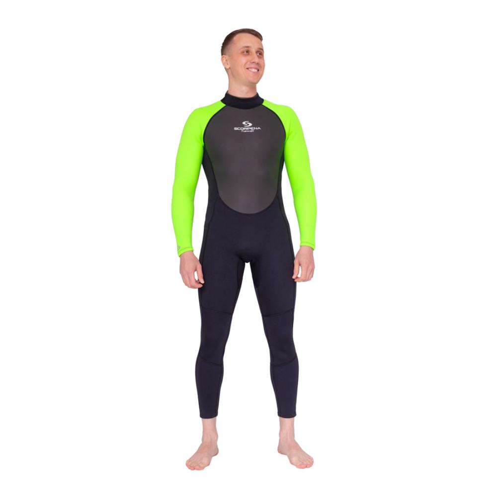 Гидрокостюм Scorpena Hawaii муж., XL, Зеленый неон S02395 24-040000221