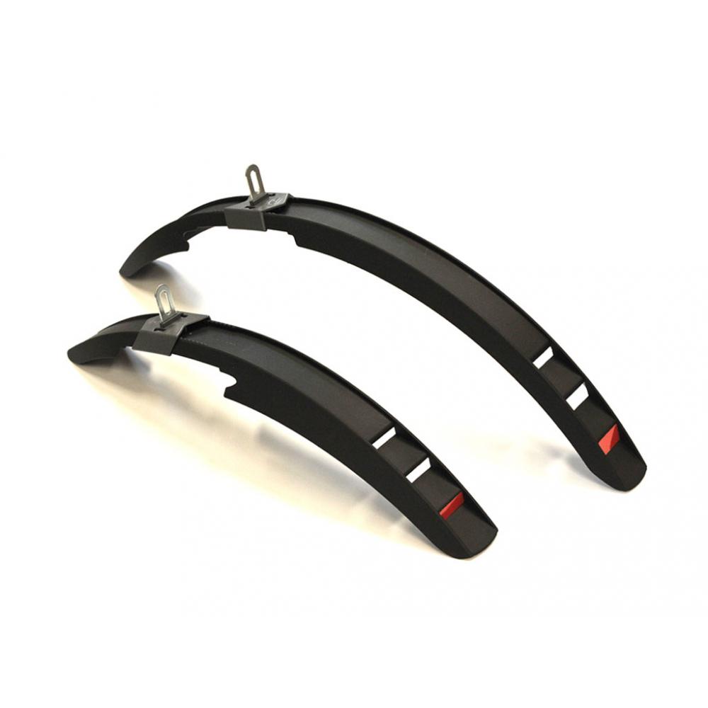 Крылья 8-16002005 пластиковые AXP Junior 20/24 20-24" перед. 435мм, зад. 615мм, черные AUTHOR (Порт 8-16002005