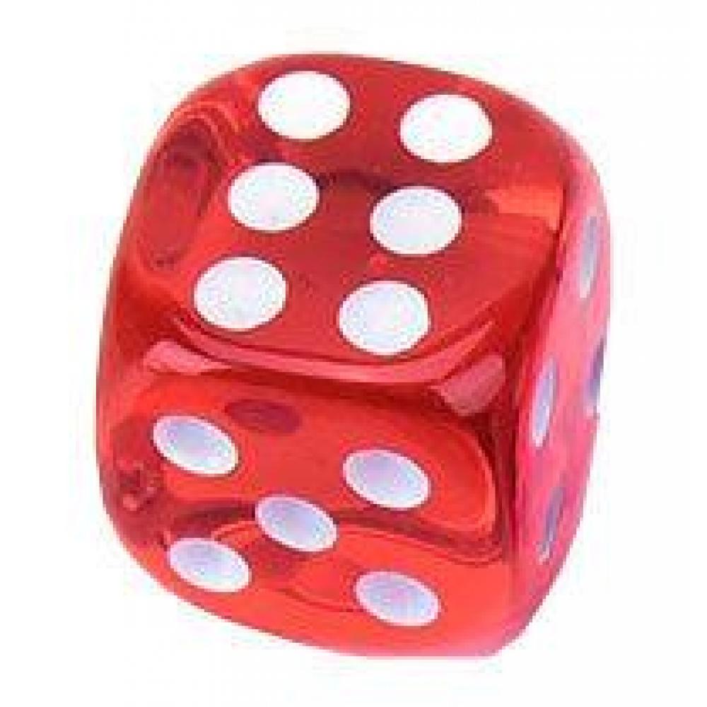 Кубик игровой №15. Цвет красный ZAR-15R