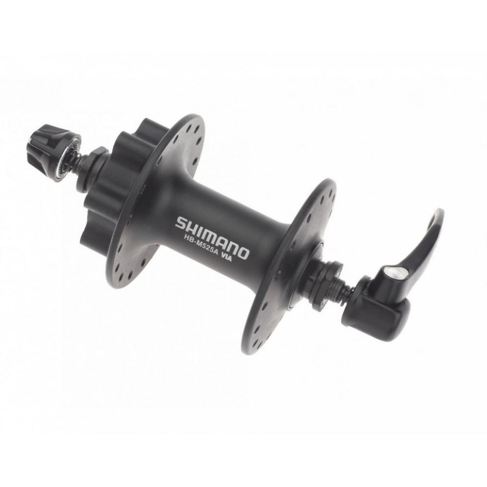 Втулка EHBM525ABLS 2-987 перед. DEORE алюм. 32отв. диск. с эксц. черная инд. уп. SHIMANO 2-987