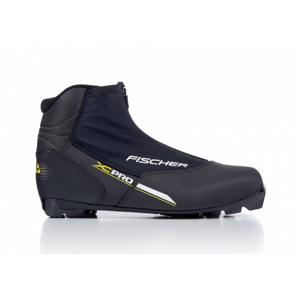 Ботинки беговые FISCHER XC PRO BLACK YELLOW (43) 407-20S21817-43
